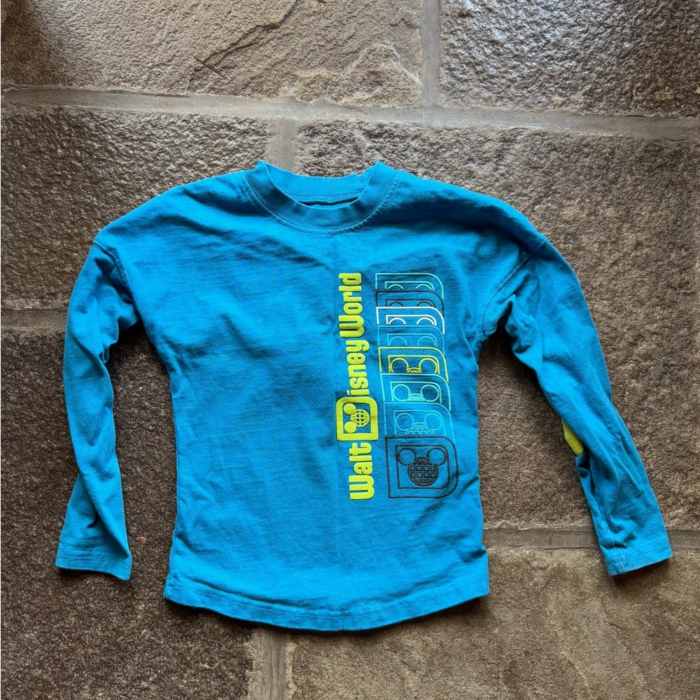 Disney Blue and Yellow Long Sleeve Tee
